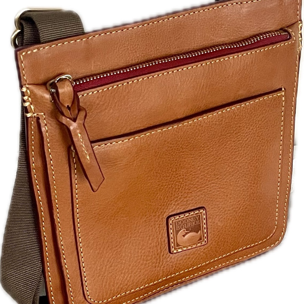 Dooney & Bourke Italian Florentine Leather Crossbody Bag - Picture 2 of 11